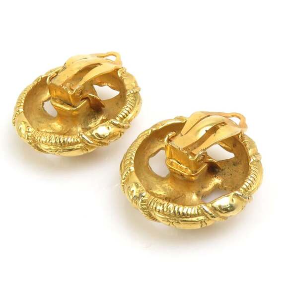Chanel Cc Logo Clip-On Earrings Gold- #244038C56B - Picture 7 of 9